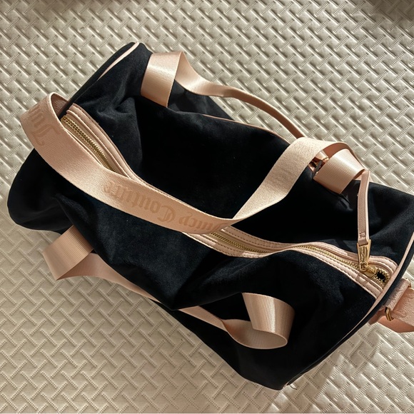 vintage authentic juicy couture black and pink duffel bag - Picture 5 of 7